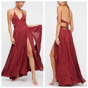 Free People Lillie Maxi Endless Summer Halter Dress
